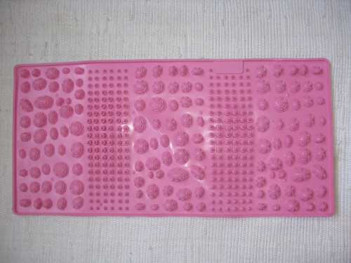 Розовый массажный коврик