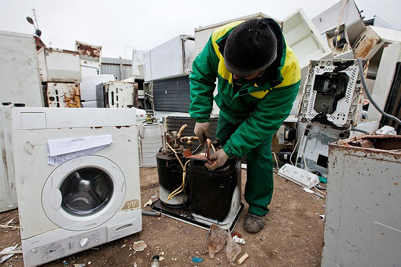 Уничтожения не рабочей стиральной машины