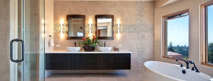 Интерьер и дизайн современной ванной комнаты