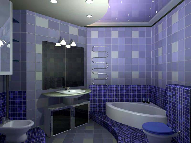 Керамическая плитка в интерьере ванной