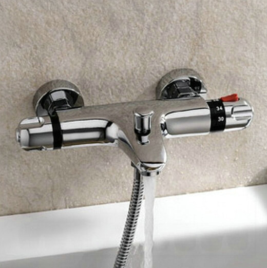 Настенный смеситель в душ с регулятором температуры