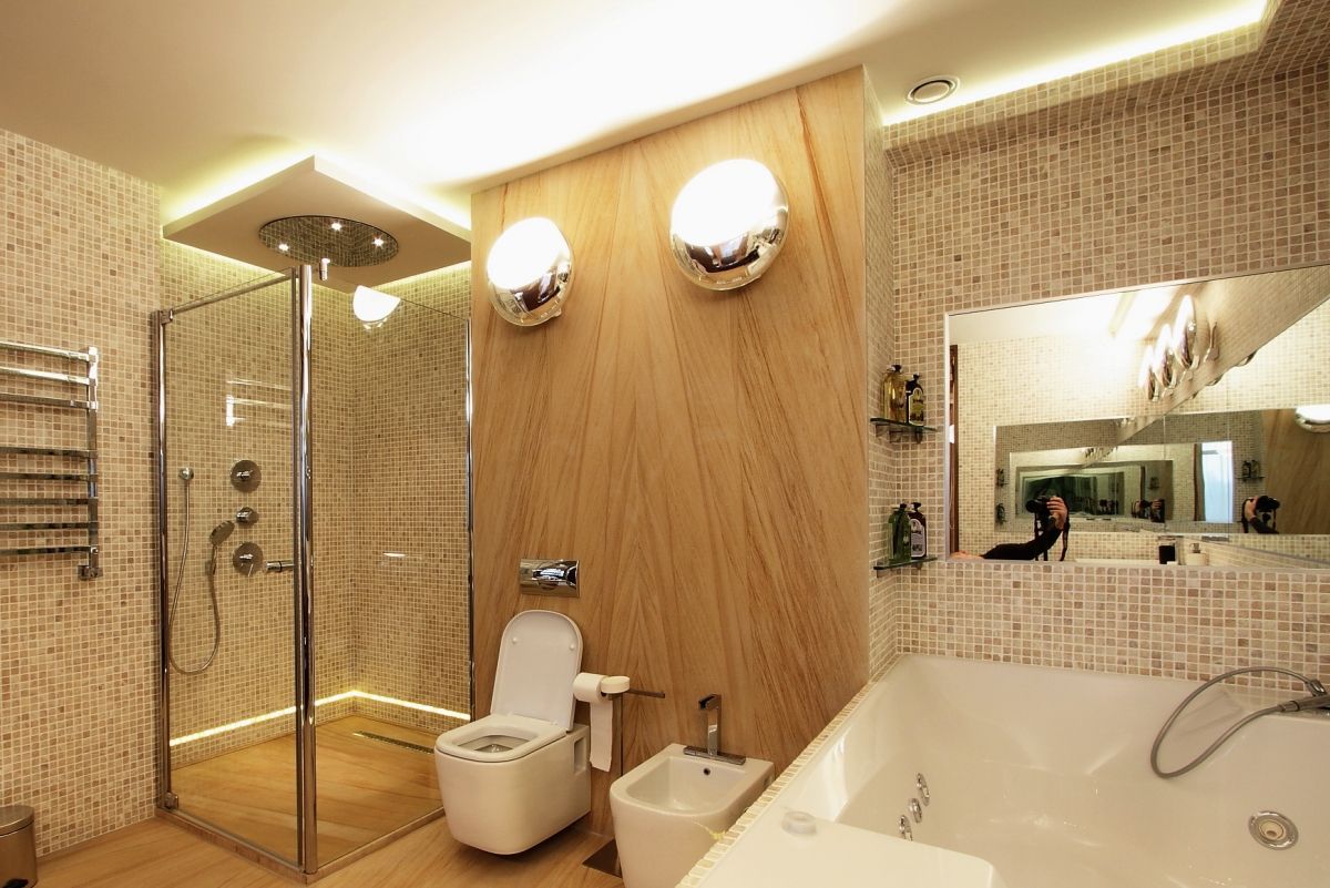 Отделка ванной комнаты пластиковыми панелями: фото дизайн