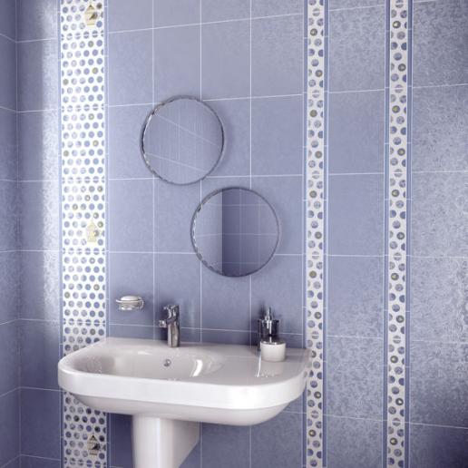 Керамическая плитка на стенах в ванной