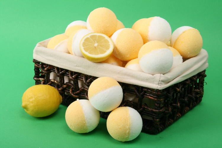 Бомбочки для ванн с лимоном