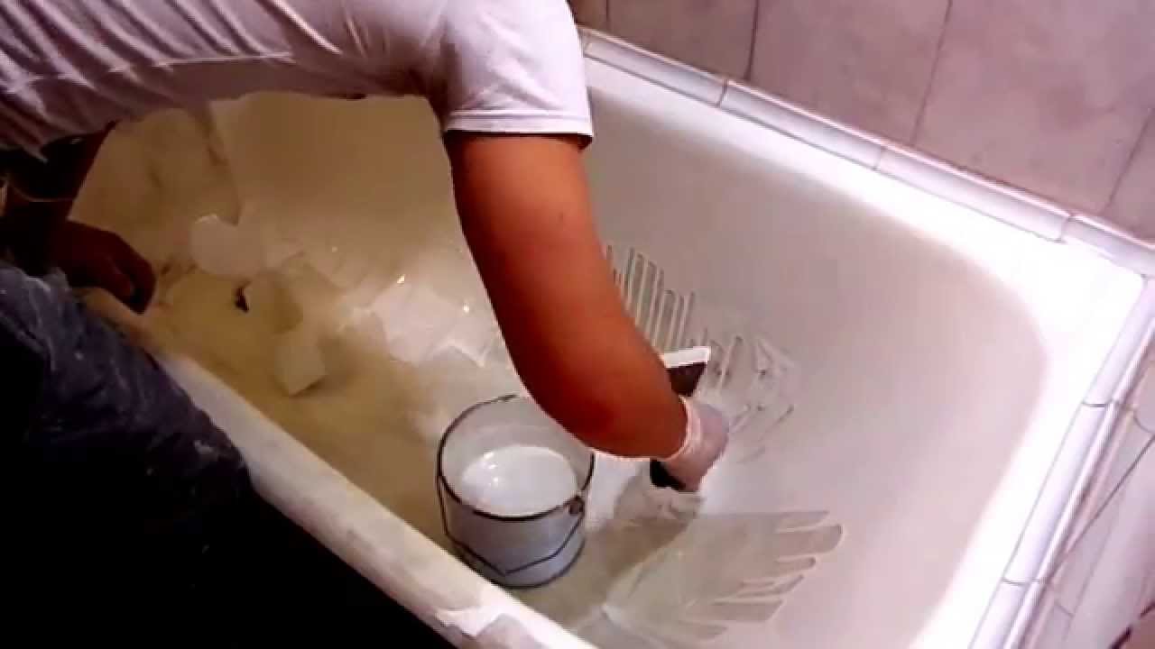 Начинать покрытие эмалью нужно с середины