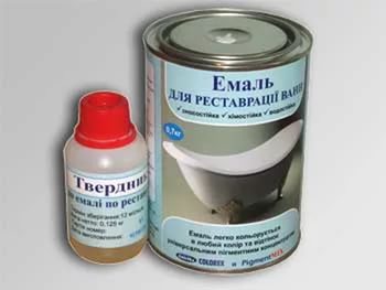 Реставрация чугунной ванны эмалью реафлекс