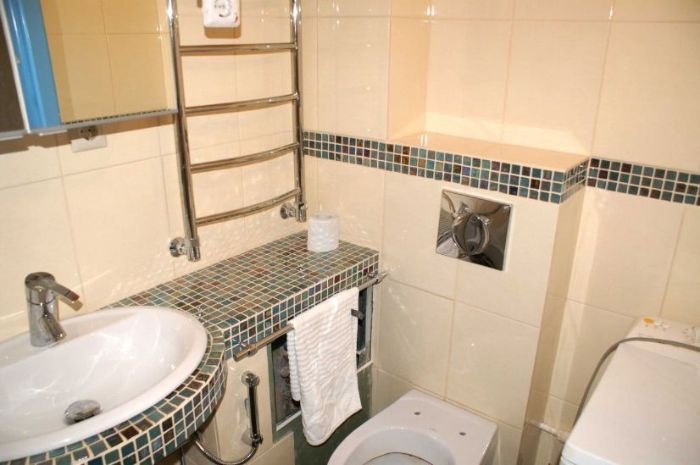 Столешница для ванной комнаты из плитки