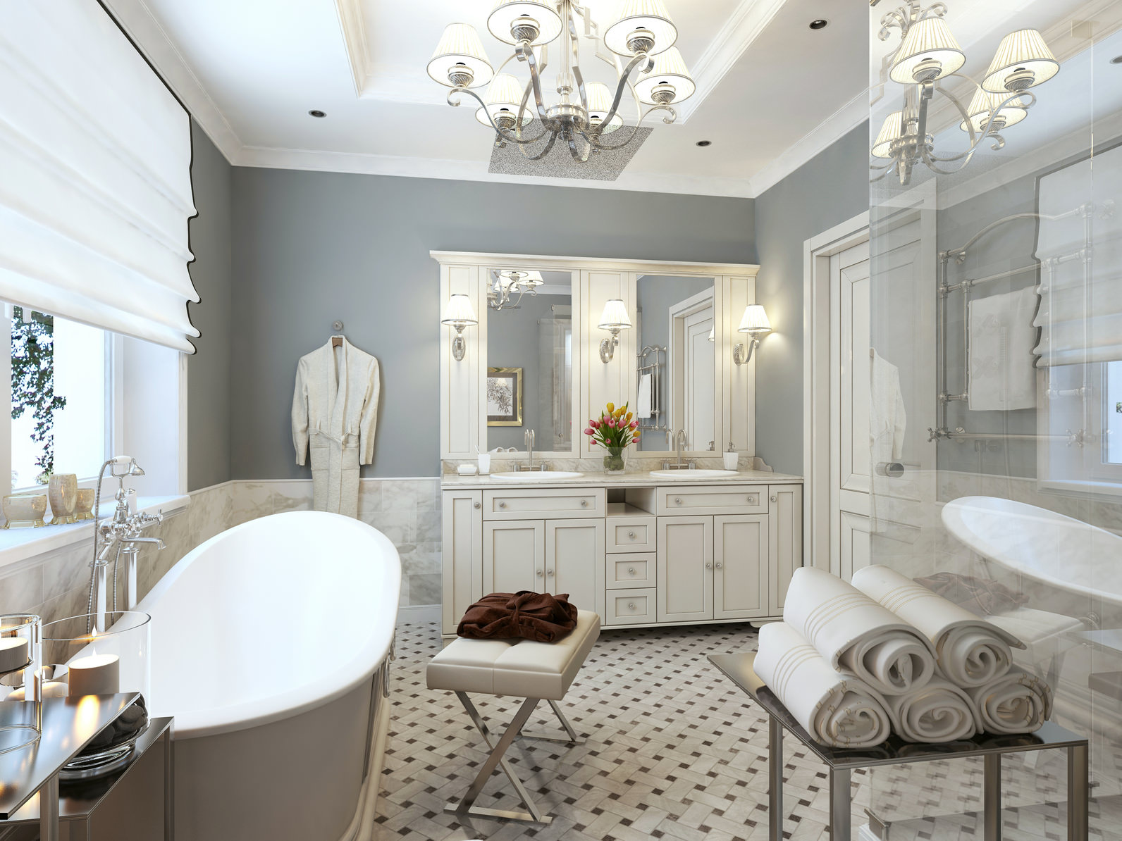 Ванная комната в классическом стиле - особенности