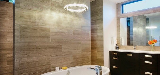 Плитка для современной ванной комнаты
