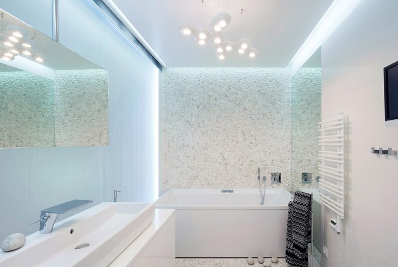 Роскошный вариант современной ванной комнаты