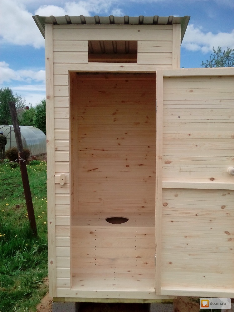 Деревянный туалет на дачу