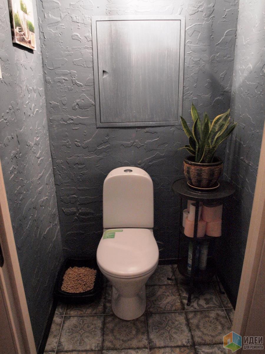 туалет в интерьере в стиле лофт