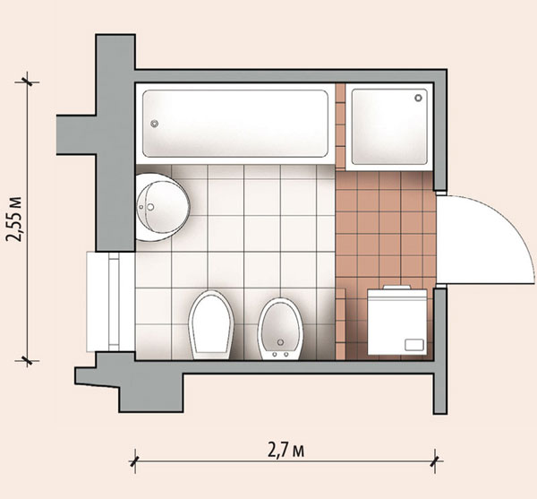 Планировка ванной комнаты 6 кв м с окном
