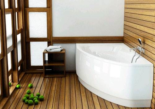 Деревянные полы в ванной в деревянном доме