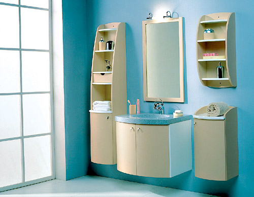 Мебель в ванную из современных материалов